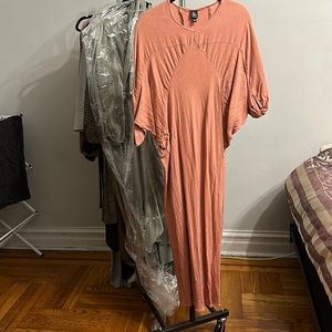 The frock NYC coral maxi dress